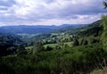 Landscapes of the Vosges mountains in the Haut-Rhin department in France Royalty Free Stock Photo