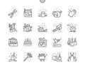 Landscaping equipment and tools Well-crafted Pixel Perfect Vector Thin Line Icons 30 2x Grid for Web Graphics and Apps.
