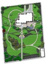 Landscaping master plan, 2d sketch