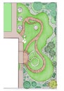 Landscaping master plan, 2d sketch