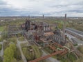 The Landschaftspark Duisburg Nord a public park in the German city of Duisburg. Ruins of a blast furnace complex Royalty Free Stock Photo