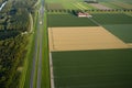 Landschap van Noord-Holland; Landscape of Noord-Holland Royalty Free Stock Photo