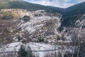 Landscpe in Os de Civis, LLeida, Catalonia, Spain in Winter Royalty Free Stock Photo