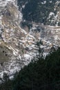 Landscpe in Os de Civis, LLeida, Catalonia, Spain in Winter Royalty Free Stock Photo