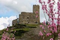 Landshut castle in Bernkastel-Kues on river Moselle Royalty Free Stock Photo