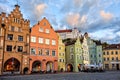 Landshut, medieval Old town in Bavaria, Germany Royalty Free Stock Photo