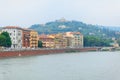 Landskape near bridge in Verona, Italy Royalty Free Stock Photo