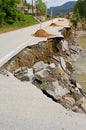 Landslide damage Royalty Free Stock Photo