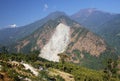 Landslide in the Himalayan mountain