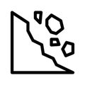 Landslide Icon Vector Symbol Design Illustration