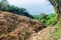 Landslide on Maderas volcano on Ometepe island, Nicarag Royalty Free Stock Photo