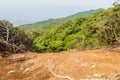 Landslide on Maderas volcano on Ometepe island, Nicarag Royalty Free Stock Photo