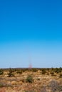 Landspout whirlwind sand tornado dust devil in Australian dessert