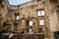 Landstejn, South Bohemian, Czech Republic, 03 July 2021: medieval knights ancient ruins of Romanesque and gothic castle at sunny