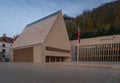 Landtag of the Principality of Liechtenstein Landtagsgebaude - Liechtenstein Parliament - Vaduz, Liechtenstein Royalty Free Stock Photo