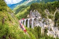 Landwasser Viaduct in Filisur, Switzerland