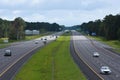 Lane Reversal on Route 26, Summerville, South Carolina Royalty Free Stock Photo