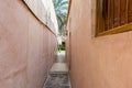 Lane of traditional Arabic building in the heritage folk village in Abu Dhabi, UAE Royalty Free Stock Photo