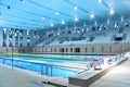 Lanes of a competition swimming pool