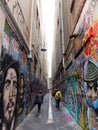 Laneway in Melbourne Australia Royalty Free Stock Photo