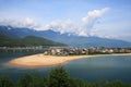 Lang Co beach from Hai Van pass, Hue, Viet Nam.