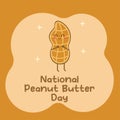 An excellent vector graphic for celebrating National Peanut Butter Day is this one