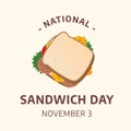 Flyers promoting National Sandwich Day or associated events can feature National Sandwich Day-related vector