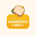 Flyers promoting National Sandwich Day or associated events can feature National Sandwich Day-related vector