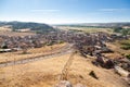 Langa de Duero town aerial view, Spain