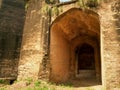 Langar Khani Gate path with rainwater hole inside Rohtas Fort Royalty Free Stock Photo