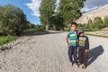 Young Tajik people in Langar