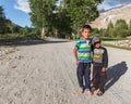 Young Tajik people in Langar