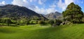 The Langdale Pikes from Copt Howe Royalty Free Stock Photo