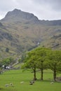 Langdale Pikes in Great Langdale Royalty Free Stock Photo