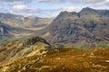 Langdale Pikes mountains Royalty Free Stock Photo