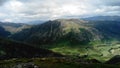 Langdale Pikes from Pike of Blisco, Cumbria, Lake District National Park Royalty Free Stock Photo