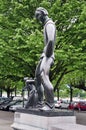 Lange Wapper statue of Steen Castle, Antwerp Royalty Free Stock Photo