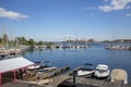 Langelinie Marina, view of the haven located in the city center, Copenhagen, Denmark Royalty Free Stock Photo