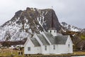 Wooden church at Langenes near Oksnes. Vesteralen Islands Norway.