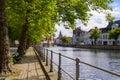 Langerei canal on a sunny day in summer Royalty Free Stock Photo