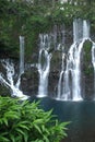 Langevin waterfall at Reunion island Royalty Free Stock Photo