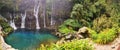 Langevin waterfalls - saint joseph - reunion island Royalty Free Stock Photo