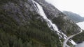 The Langfoss Waterfall