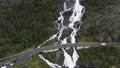 The Langfoss Waterfall