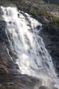 Langfossen waterfall Royalty Free Stock Photo