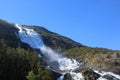 Langfossen waterfall in summer Royalty Free Stock Photo