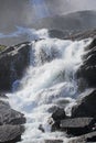 Langfossen waterfall in summer Royalty Free Stock Photo