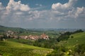 Barolo, vineyard and hills of the Langhe region. Piemonte, Italy Royalty Free Stock Photo