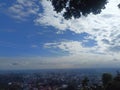 Langit dengan kamera wide angle & x28;sky captured with wide angle lens& x29; Royalty Free Stock Photo