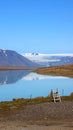 LangjÃÂ¶kull glacier lake on Iceland Royalty Free Stock Photo